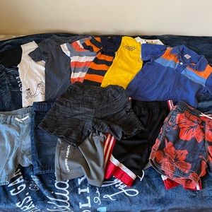 Boy 6T bundle summer capsule wardrobe mixed brand -H&M Uniqlo Adidas.